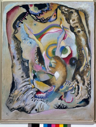 Expressionism: Painting on Clear Background, Painting by Vassily Kandinsky by Wassily Kandinsky